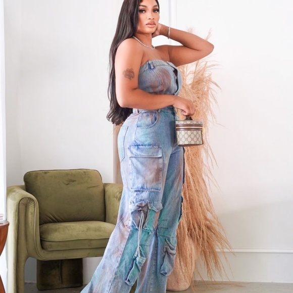 Denim Jumpsuit - Picture 3 of 6